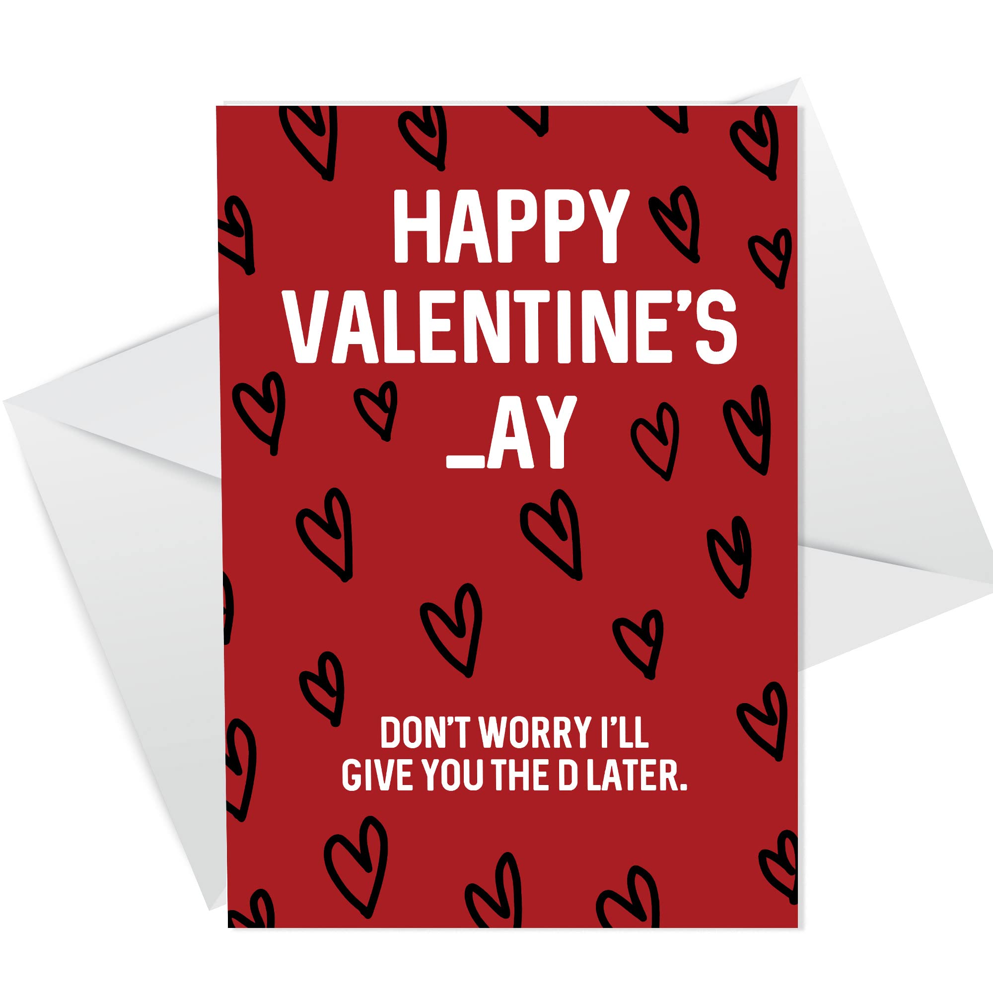 RED OCEAN Rude Valentines Day Card For Girlfriend Wife Funny Valentines Card For Her Novelty Cards