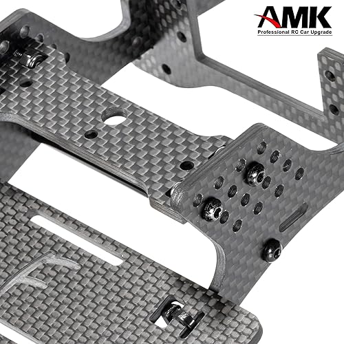 Miniatura 5 de Kit de chasis RC Viga de fibra de carbono LCG para 1/10 RC Rock Crawle, Gen3 fibra de carbono LCG Kit de rieles de chasis de chasis LCG, rieles de