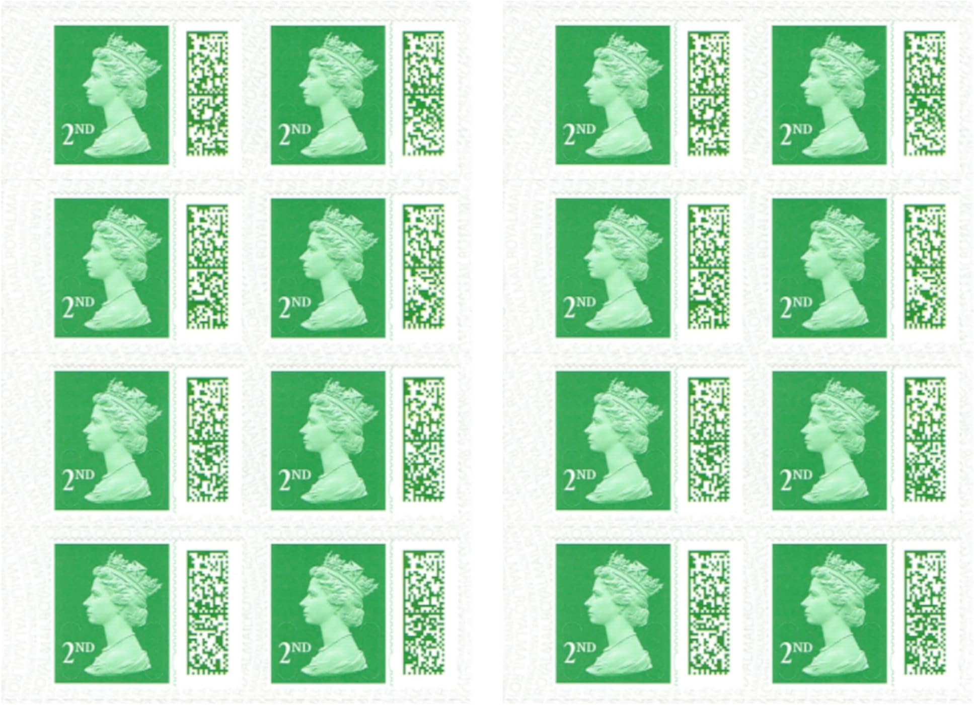 GOVLAX Group 2nd Class Stamps (16 Pack) Self Adhesive UK Letter