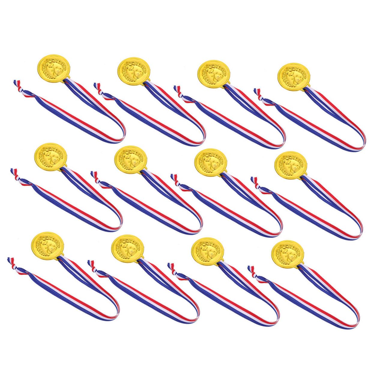 UKCOCO Medallas De Competición Doradas para Niños 50 Piezas Electrochapadas Duraderas Medalla De Fútbol y Baloncesto Premios para Eventos Deportivos y Fiestas Infantiles