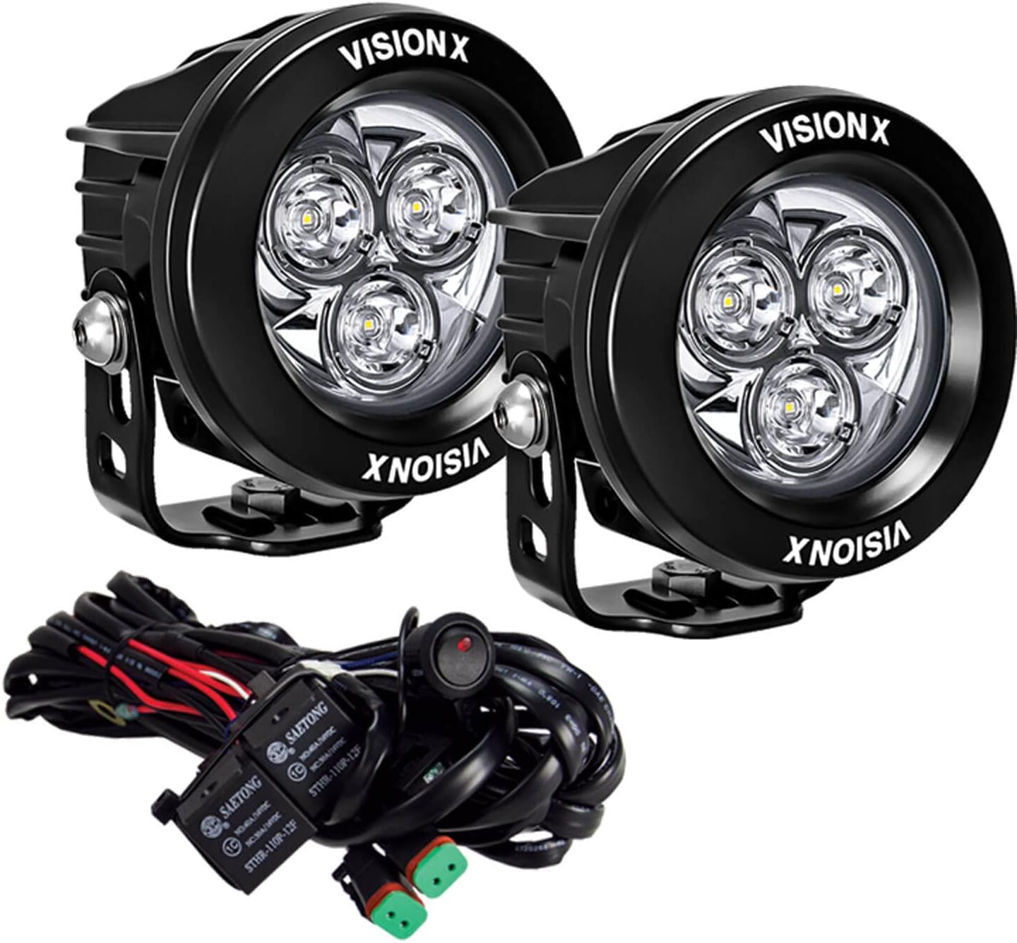 CG2-CPM310KIT CG2 Mini Light Cannon Series 3.7" 3 LED Light (Pair/Including Harness)