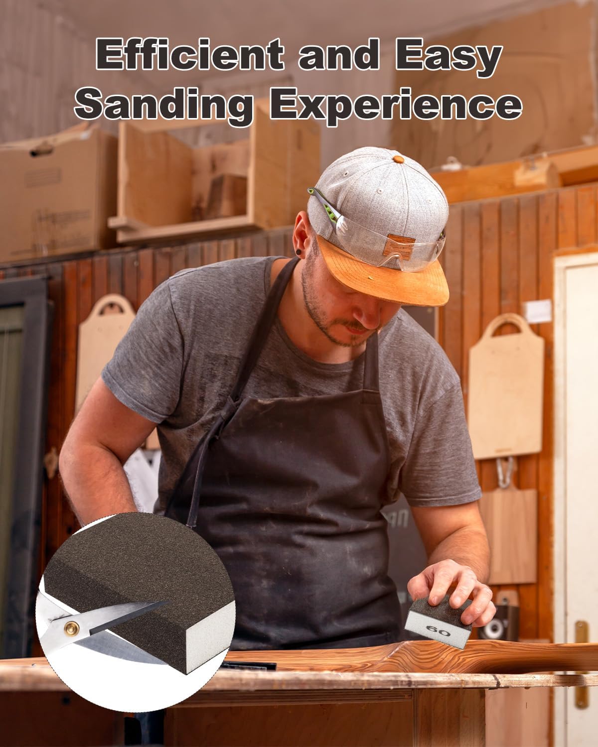 Rocaris Sanding Blocks - 60 Grit Set -6