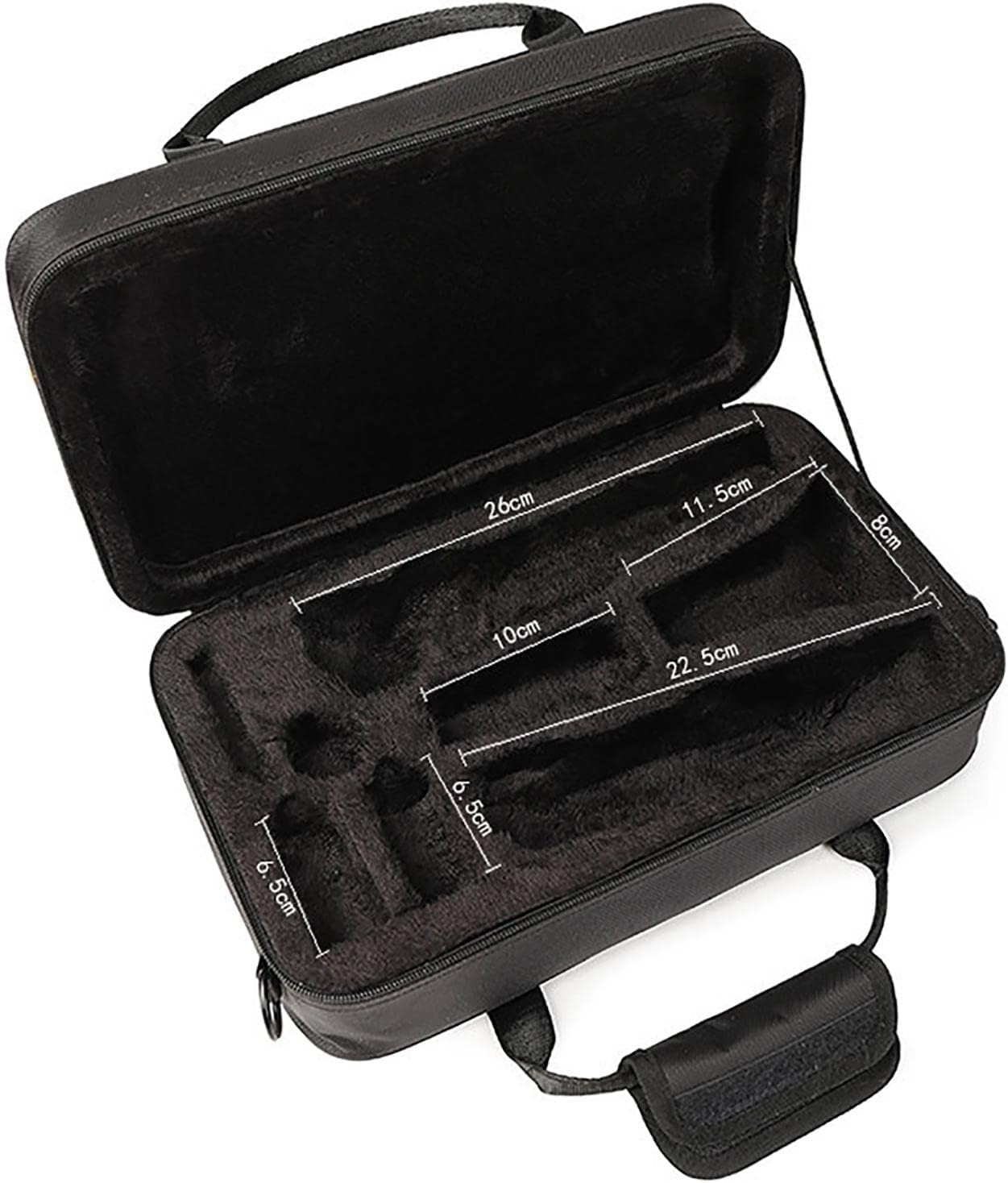 Baoblaze Hard Clarinet Case with Handle Strap Oxford Cloth Portable Accessory Clarinet Carrying Bag 1PC Clarinet