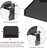 Vista 6 de Alfombrilla de salpicadero para accesorios Subaru Crosstrek 2012-2017, Forester 2014-2018, Impreza XV 2012-2016, almohadilla interior antideslizante