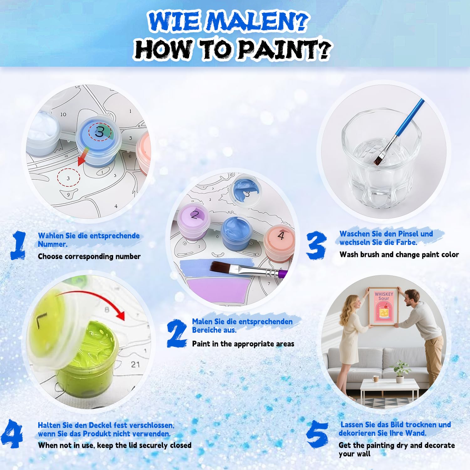 Kit di pittura con i numeri Picasso per adulti, riproduzione di ritratti su tela, kit fai da te per principianti con pittura acrilica, decorazione da parete per soggiorno e camera da letto