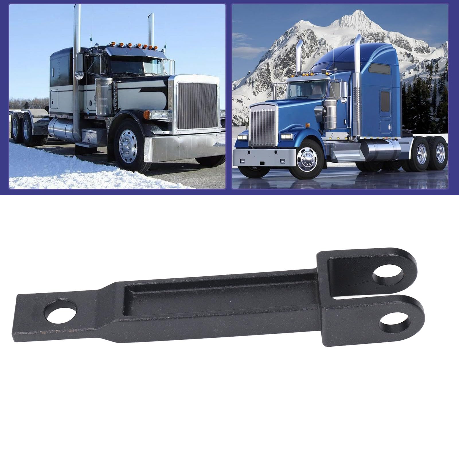CHICIRIS Gancio di Traino Singolo per Carichi Pesanti, Kit Perno di Trazione in Acciaio, Compatibile con Camion Peterbilt e, 1 Set per Un Uso Efficace