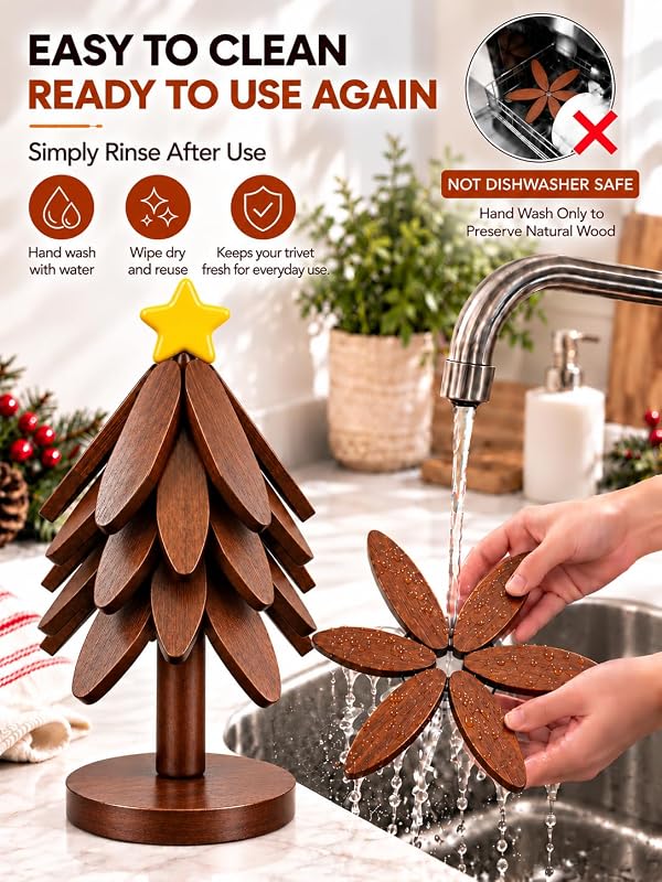 KOWINDA Christmas Tree Trivets Red – product photo 8 of 9