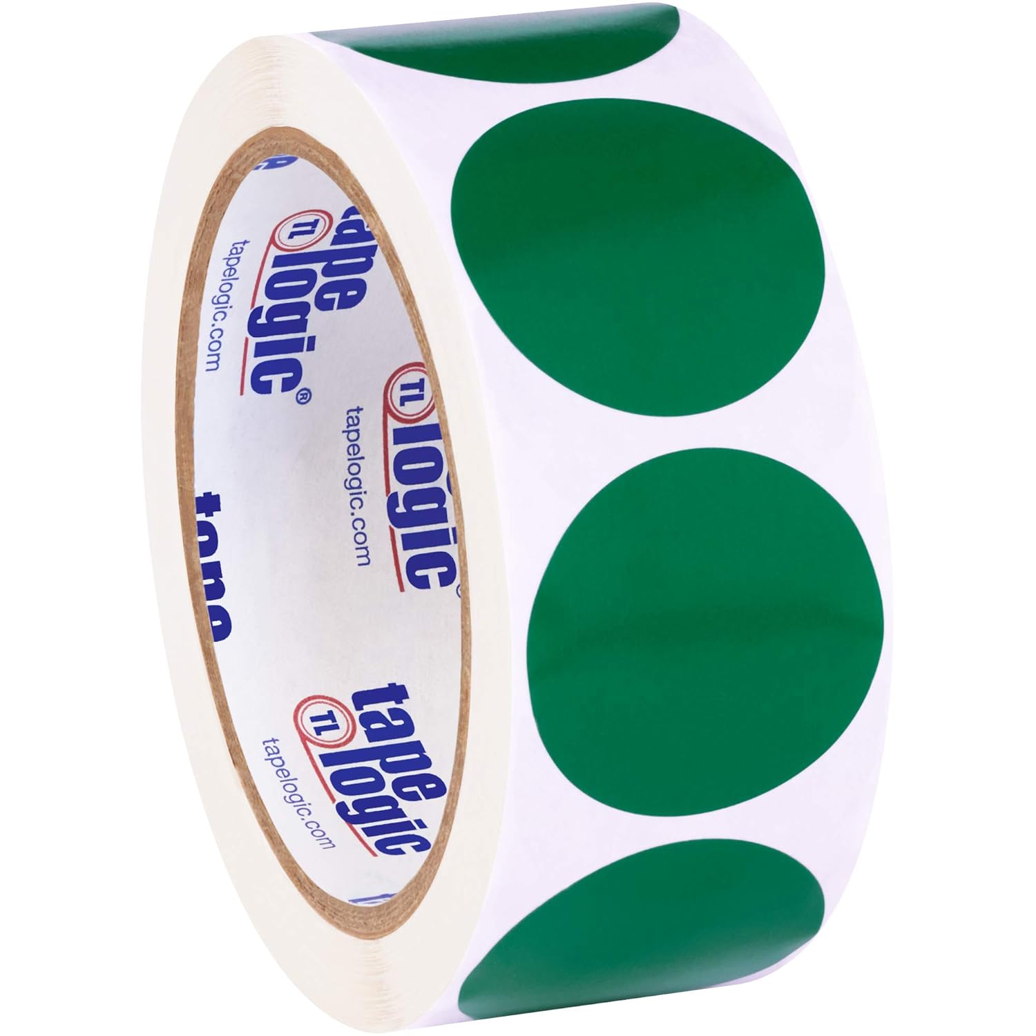 Partners Brand PDL612D Tape Logic Inventory Circle Labels, 1 1/2", Green (Pack of 500)