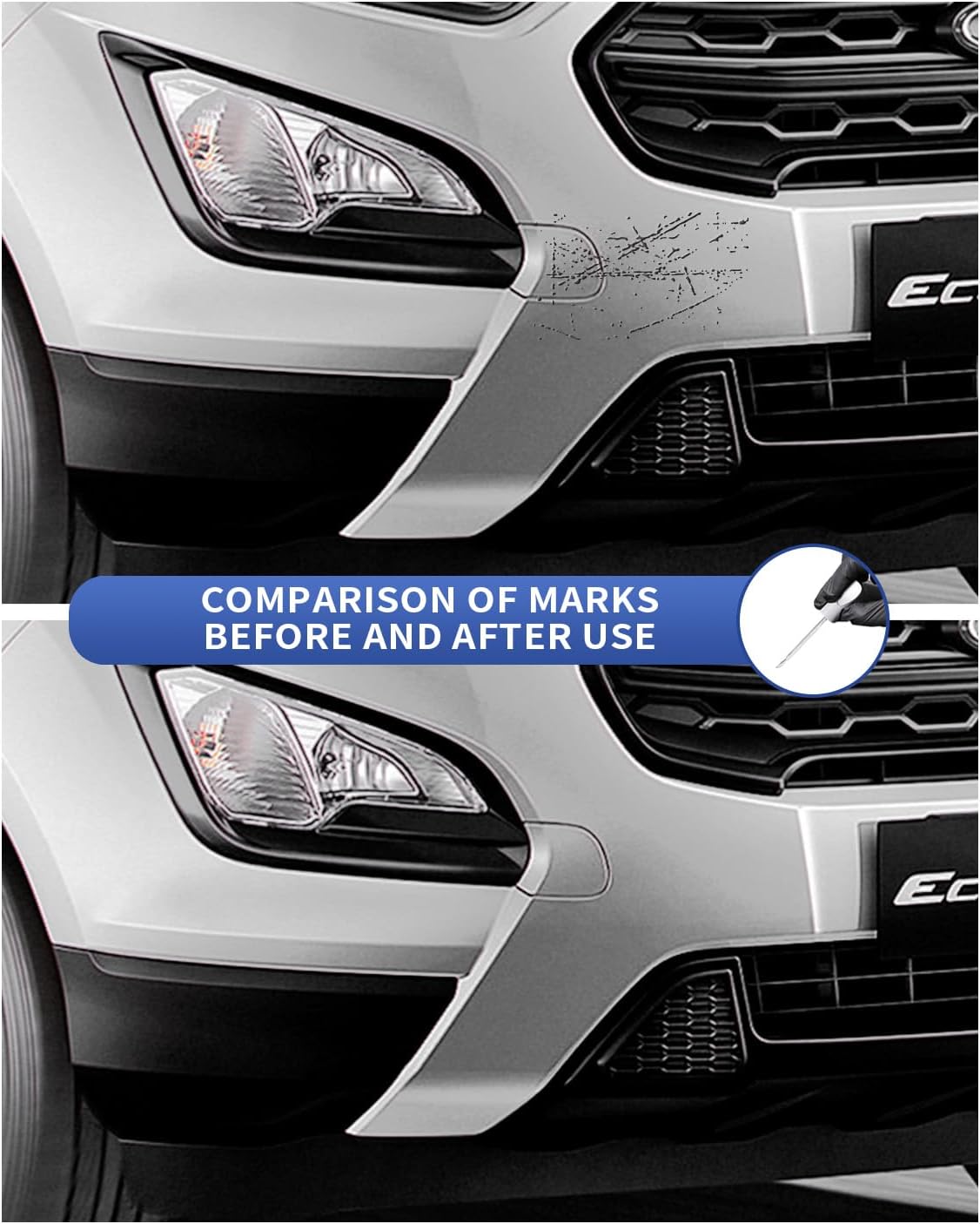 E7 Velocity Blue Metallic Touch Up Paint Compatible with Ford Exact Match–Chips and Nicks Touch Up