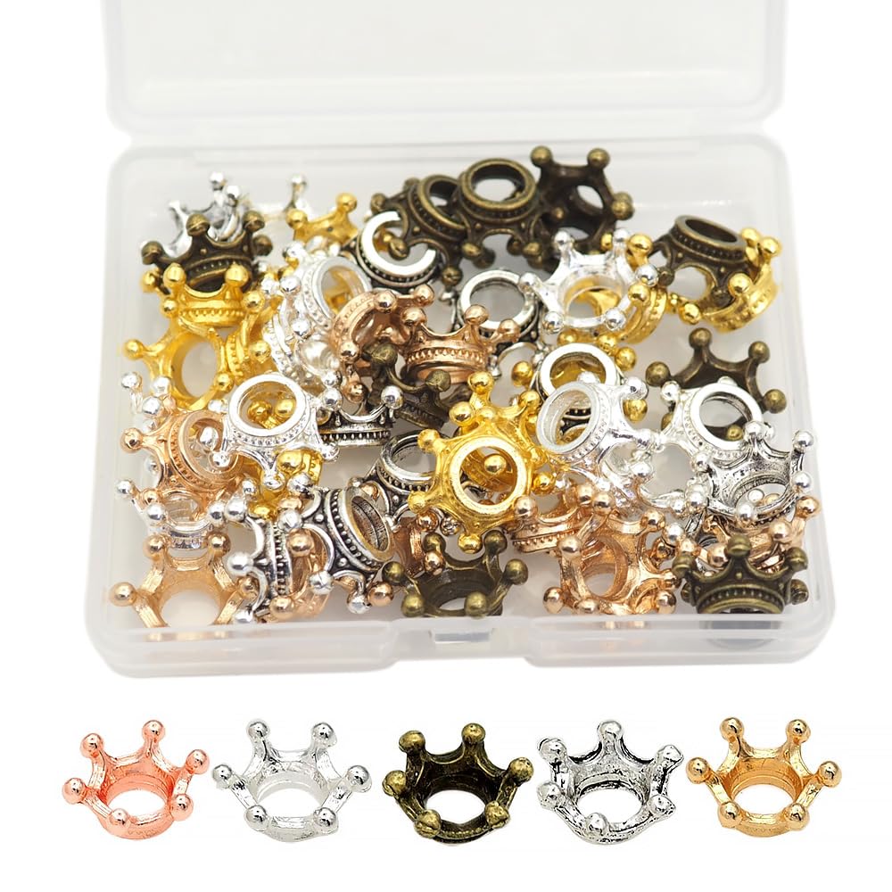 Amazon | [sempiterno] 王冠 クラウン 50個 レジン枠 ミルク クラウン