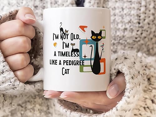 Miniatura 4 de Timeless Classic Pedigree Cat Funny Coffee Mug | Perfect Gift for Tea Lovers, Birthdays, Mother’s Day | Retro Coffee Cup for Mum