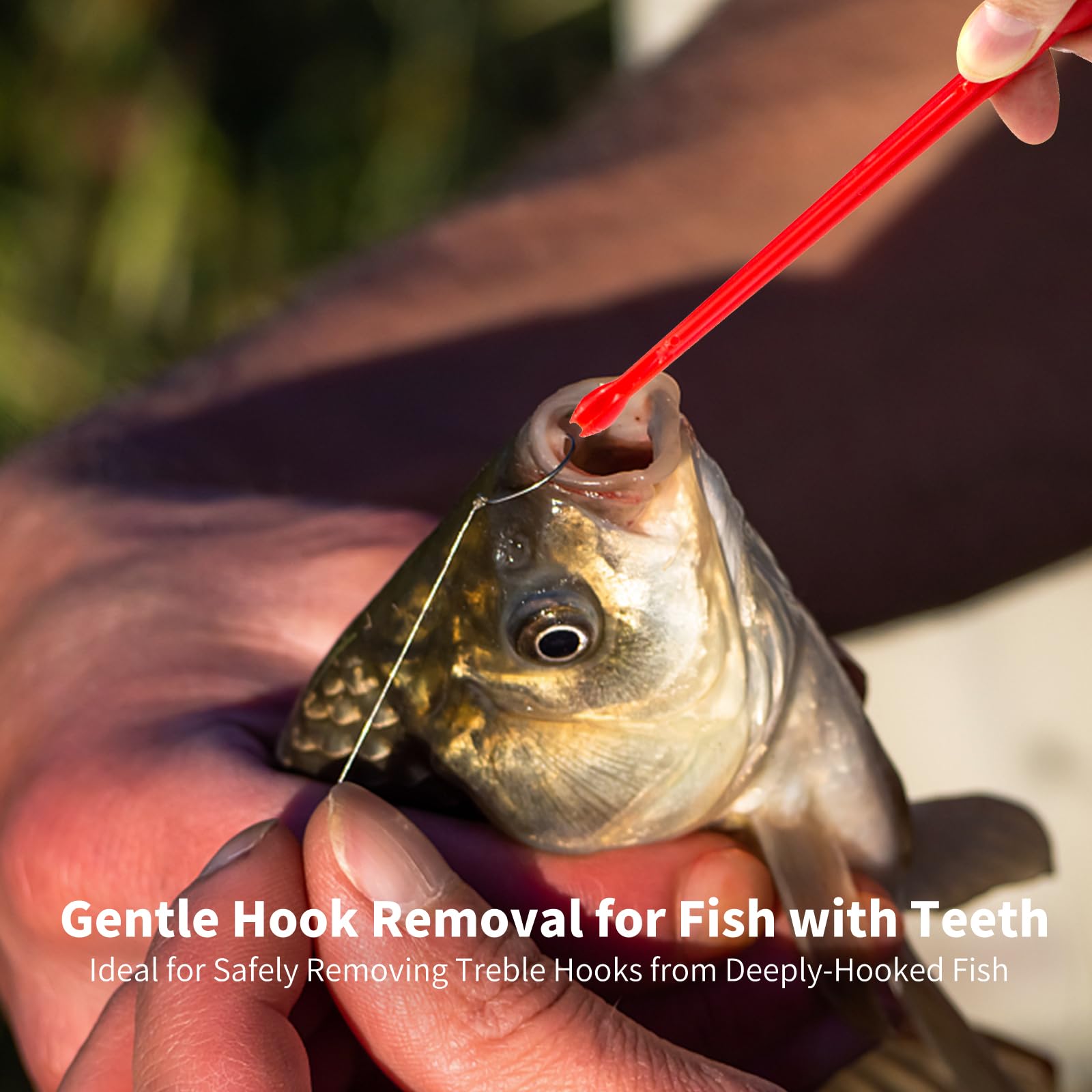 2-Pack Plastic Fishing Hook Remover - Portable Dehooker For Safe Fish Handling - View #3