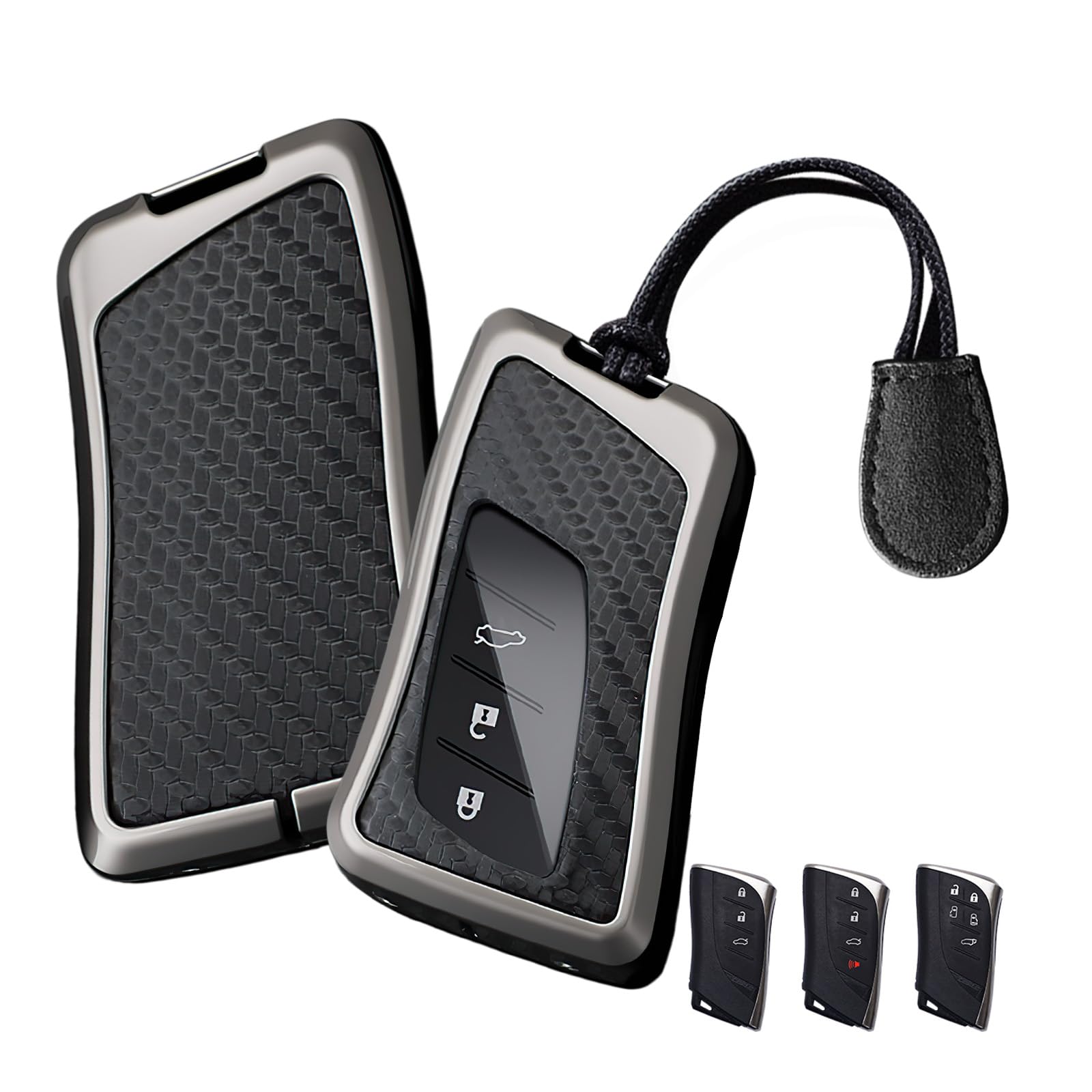 Protege tu llave Lexus de caídas con esta funda premium de TPU y cuero 8