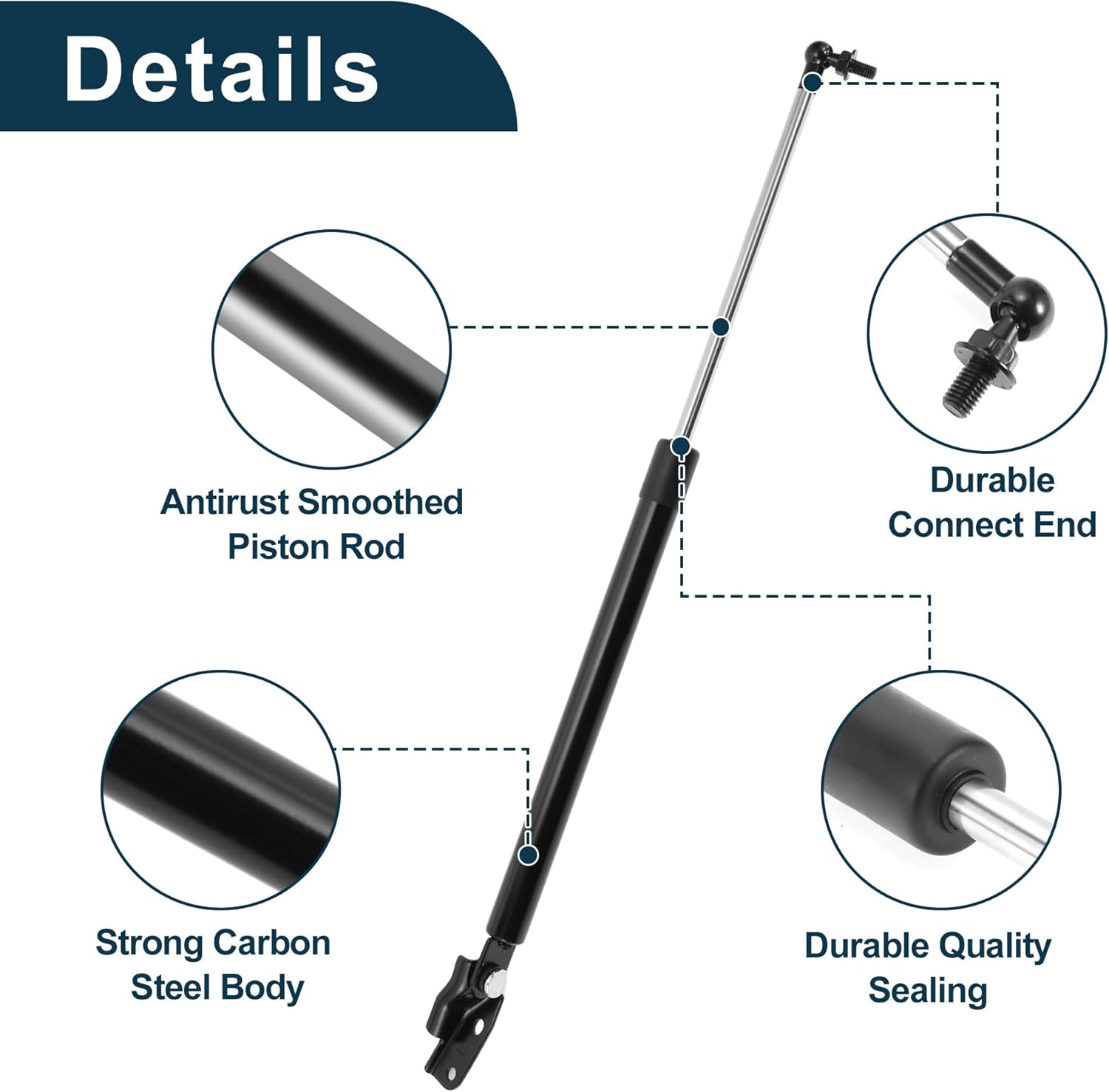 Lift Supports Struts for Subaru Forester 2014-2018 Rear Gate Gas Spring Black 2 Pcs
