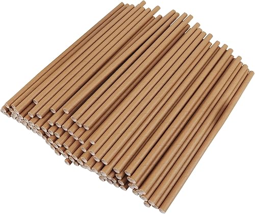 Miniatura 7 de GDMINLO Paquete de 100 pajitas de papel kraft biodegradables amigables para beber a granel para suministros de fiesta, novia/baby shower,