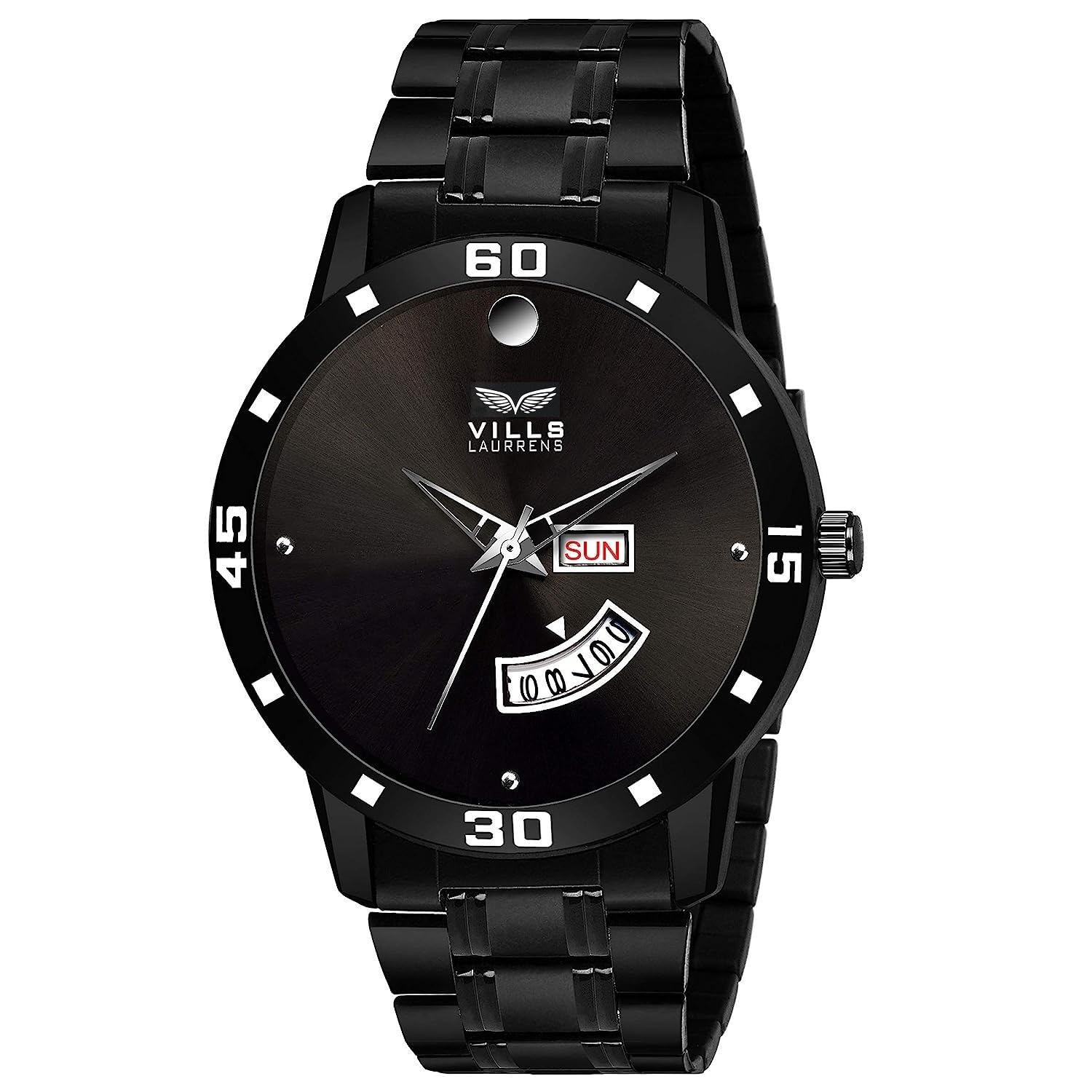 VILLS LAURRENS VL-1228 Day and Date Analogue (Black) Watch for Men and Boys (B07SZ19NSV) Amazon Price History, Amazon Price Tracker