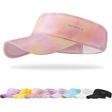 Kids Sun Visor Hats for Girls Boys, Lightweight Cooling Stretchy Visor, Packable Sports Hat for Running, Tennis, Golf