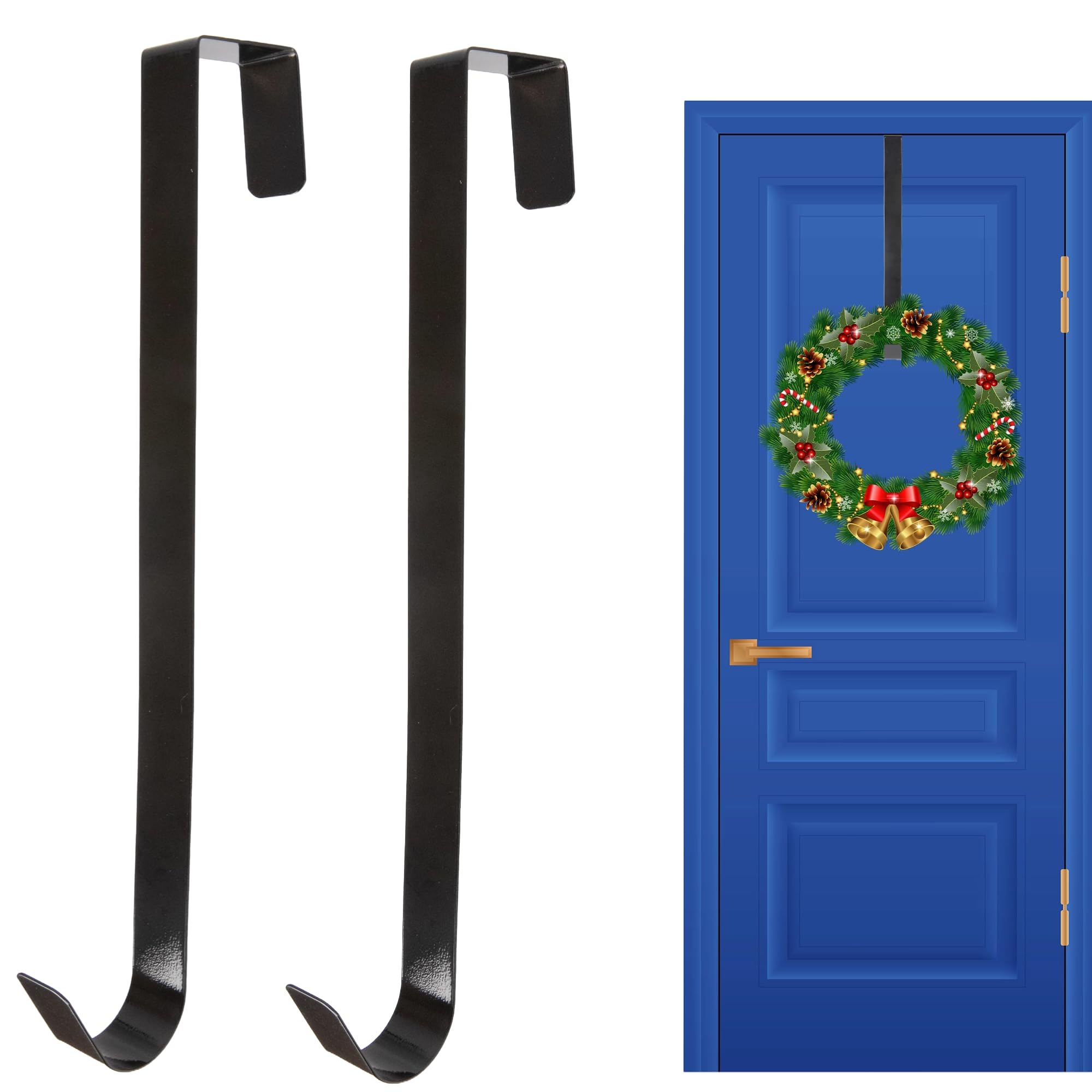 SHATCHI 2Pcs Christmas Wreath Door Hanger