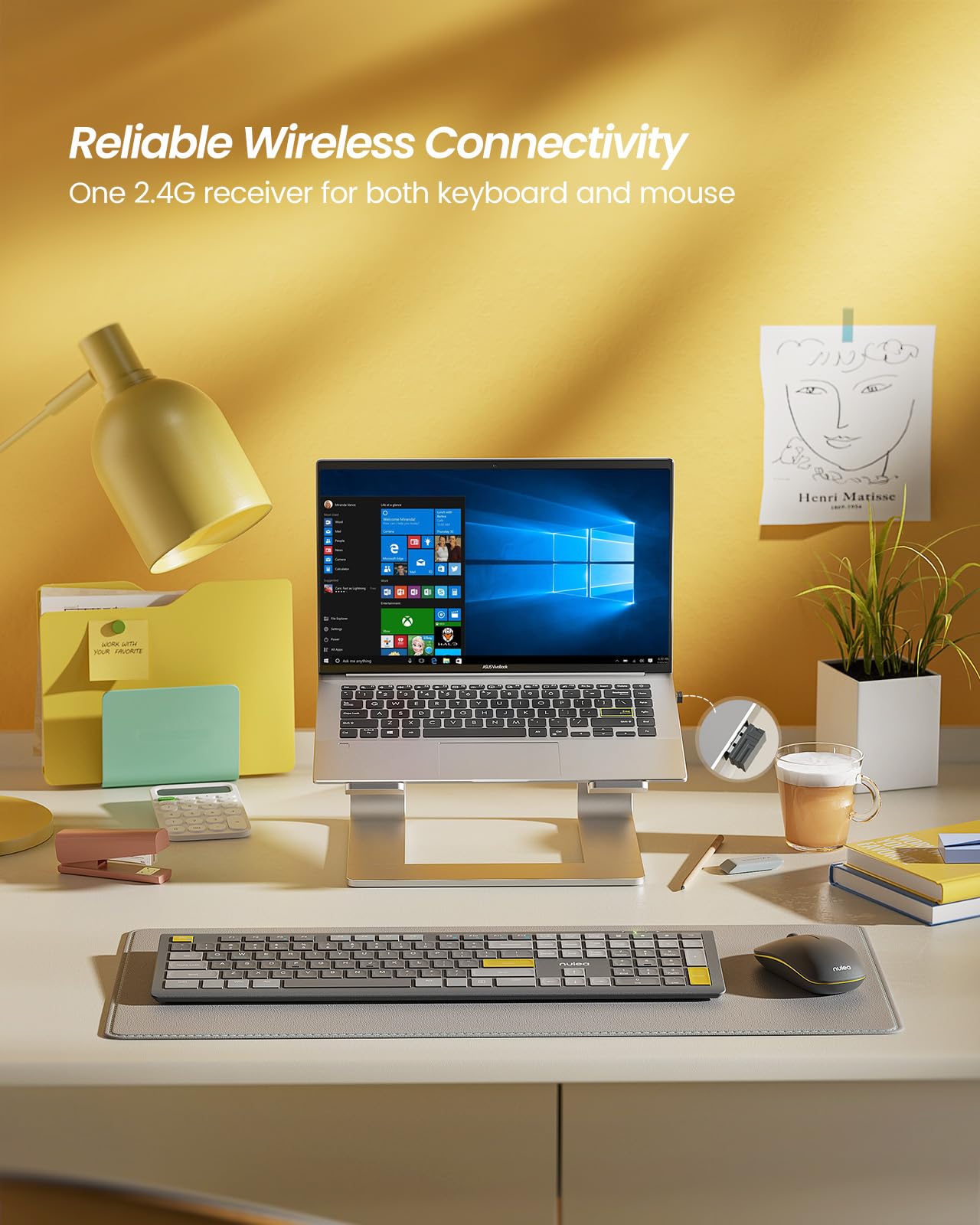 Snapklik.com : KM74 Advanced Wireless Keyboard And Mouse Combo ...