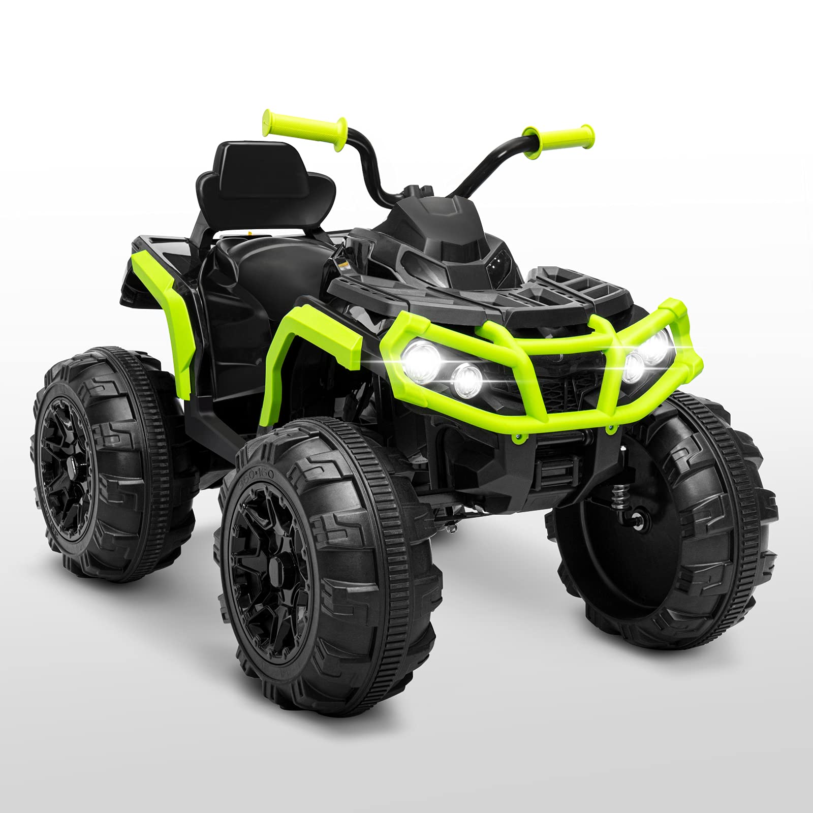 Kids Ride on Car 12V Kids ATV 4 Wheeler Quad Kids 4 Wheeler Kids car w/4 Spring Suspension, Electric