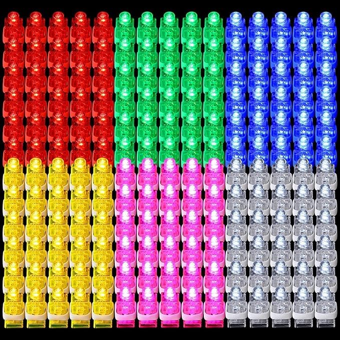 xiao 20 Pack LED Party Finger Lights Finger Flashlight Party Favor Lights Finger Lamp Finger Clip Lights (Multicolor)