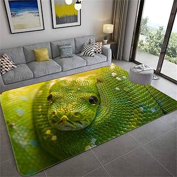Amazon | LHGBGBLN アニマルパイソン3Dカーペットベッドルーム