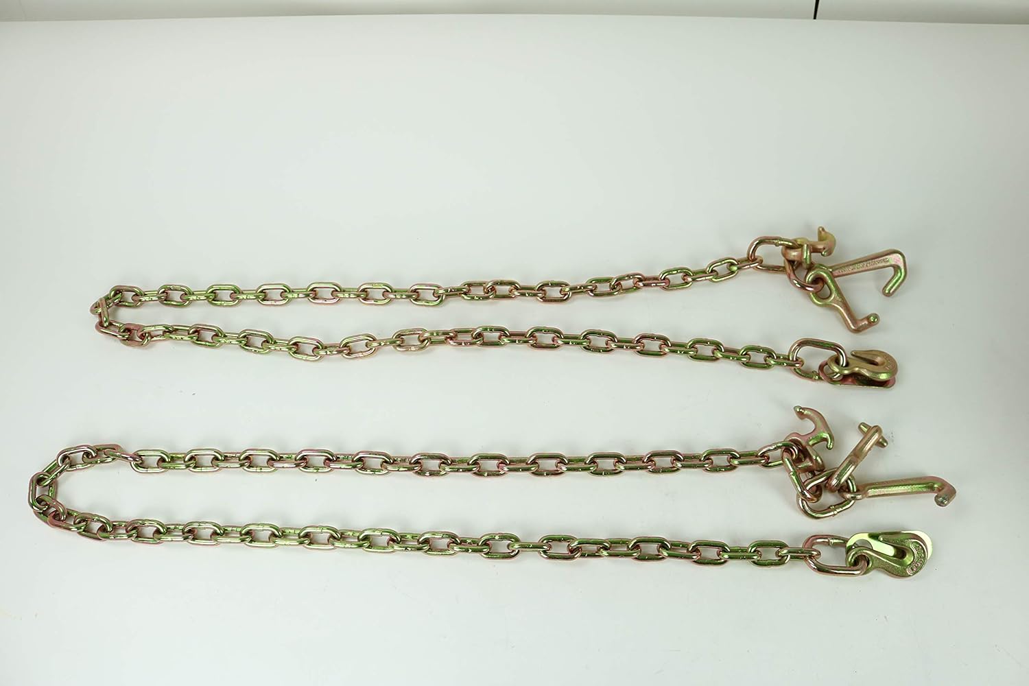5/16" x 6' G70 Auto Transport Chain with RTJ Cluster Hooks (2 PACK)