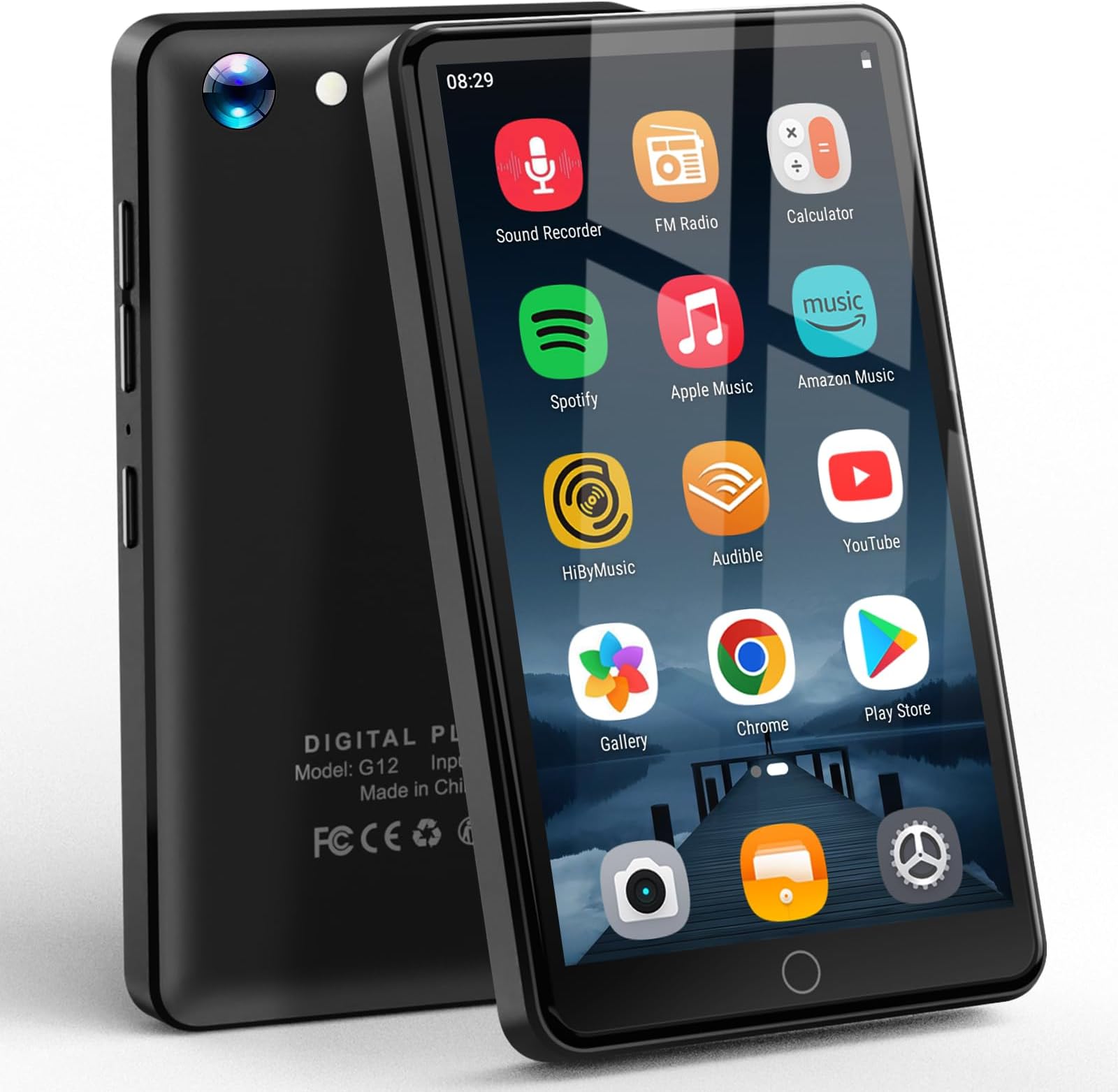 80 GB MP3 Player with Bluetooth and WiFi, 4.02 Inch Android MP4 Player with Speakers, Music Player for Children with 13 MP Camera, Streaming Music Player with Spotify, Play Store (80GB)