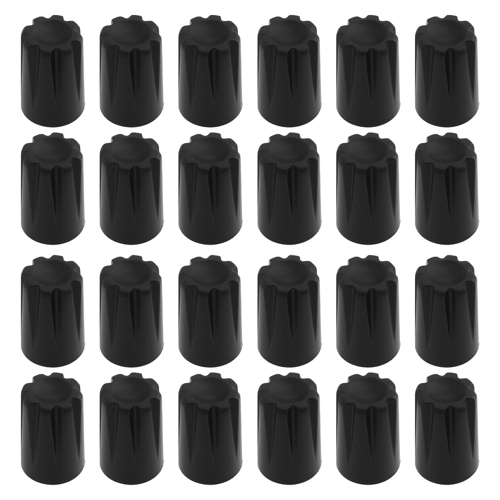 LT Easiyl 50Pcs 6mm D Shaft Black Tall Rotary Encoder Control Knob D Hole Control Knob With Concave Cap Potentiometer Knobs 6mm Shaft Knob Black
