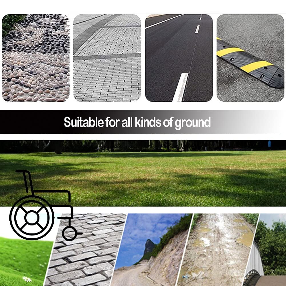 Ruedas de repuesto para silla de ruedas – Neumáticos sólidos no neumáticos, rodamientos de 8 mm, ideal para andador con ruedas, rendimiento duradero y fiable