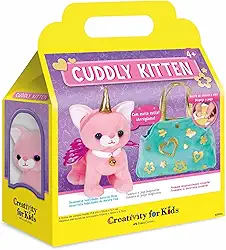 Creativity For Kids, Faber-Castell, Gatinho de Pelúcia, Estimula a Criatividade, Habilidades Motoras finas e os Sentidos, para crianças a partir de 4 anos.