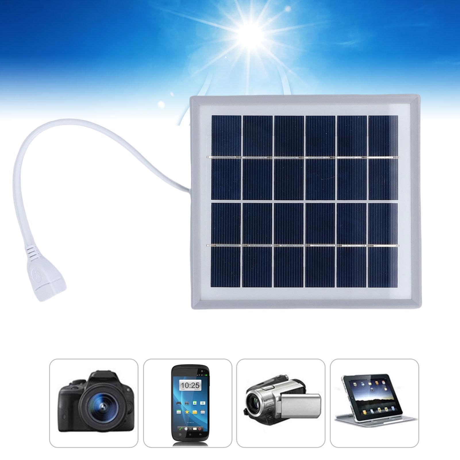 Chargeur Solaire Portable, Chargeur Solaire USB Monocristallin
