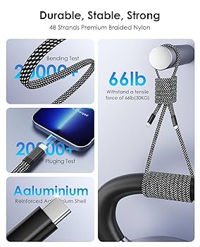 Amazon.co.jp: Magtame USB-C_ケーブル フラット平形 磁力自動