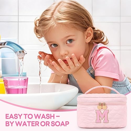 Miniatura 4 de Juego de maquillaje lavable para niñas  29 piezas de juego real no tóxico kit de maquillaje juguetes con bolsa de cosméticos de letras  Regalos de