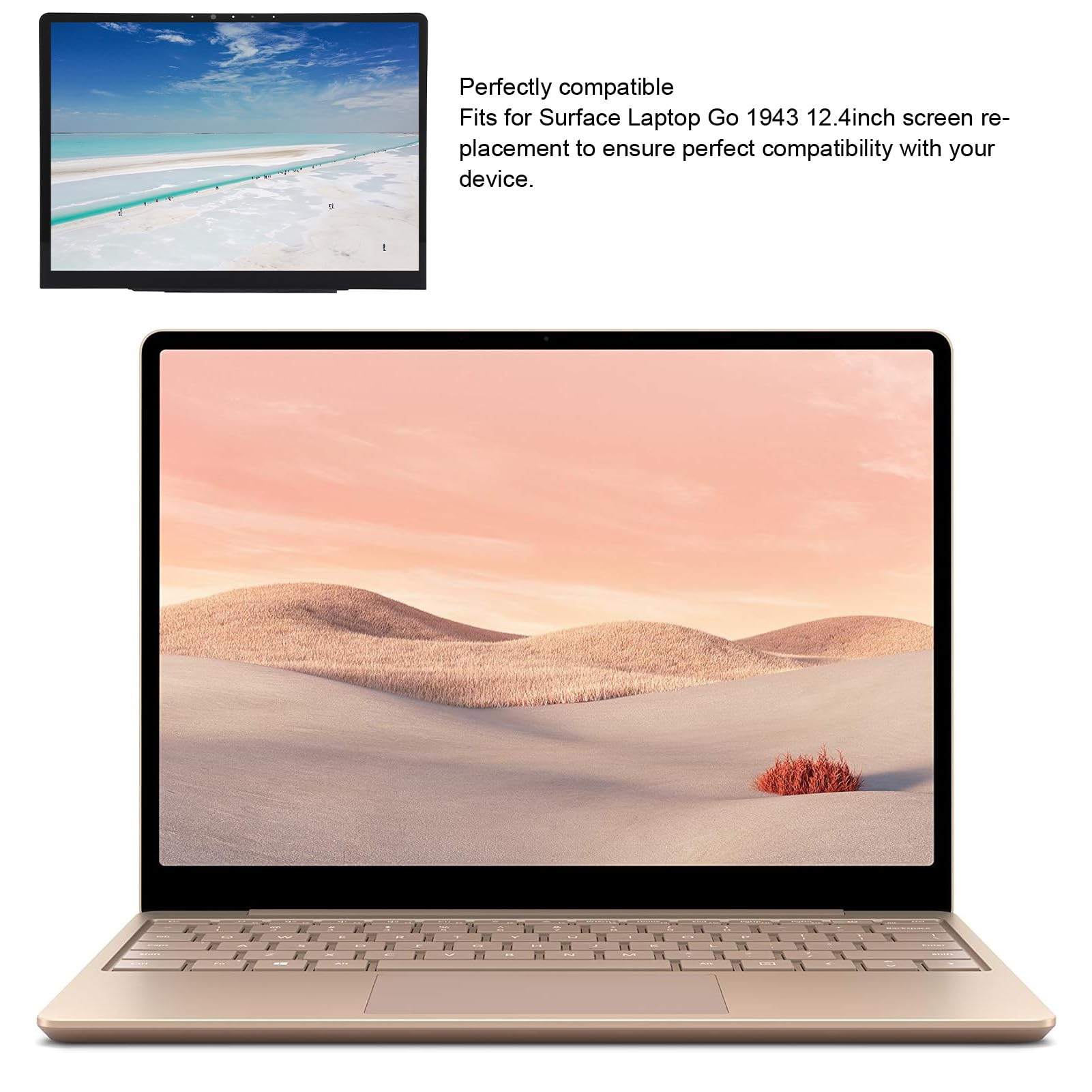 Écran Tactile LCD De Remplacement Pour Surface Laptop Go 1943 - 12,4" - Comme Neuf - Grade A+