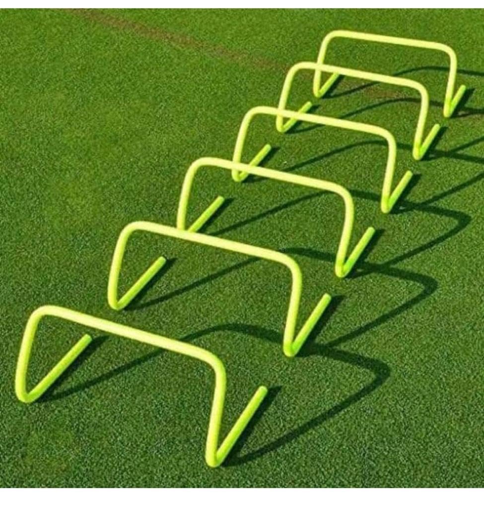 Plastic Speed Training Agility Exercise & Fitness (9 Inch Hurdles) (6) Yellow
