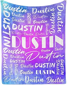 Name Blanket Personalized Name Blanket Customized Blanket with Name Text for Adult Kid Birthday Christmas Mothers Fathers Valentines Day Gift