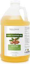 velona Sweet Almond Oil - 64 Fl Oz | 100% Pure and Natural Carrier Oil |Cold Pressed | Skin, Hair, Body & Face Moisturizing | Use Today - Enjoy Results…