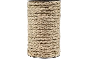 Durable 8mm Jute Rope: Perfect for Crafts, Gardening, and Pet Use