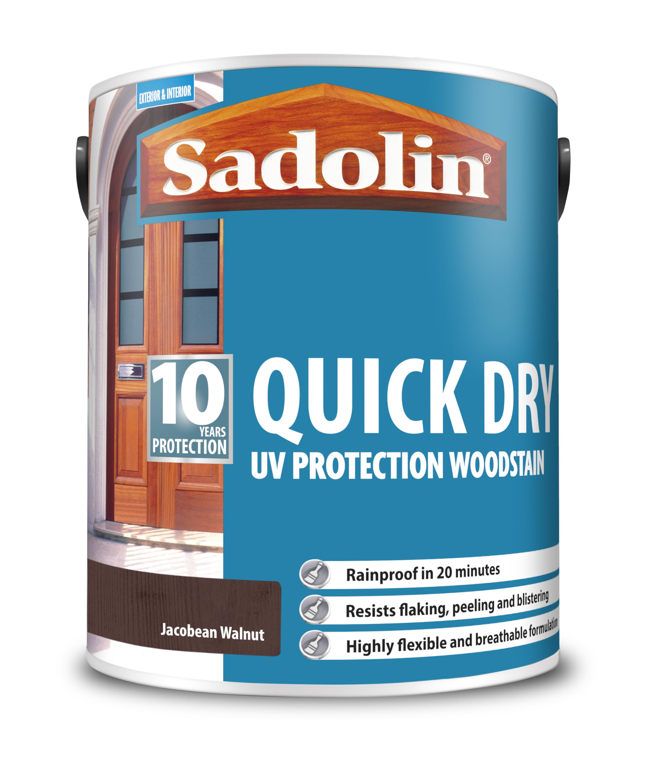 Sadolin 10 Year Quick Dry Woodstain Long-Lasting Exterior Protection Quick-Drying, Weather Resistant Wood Finish