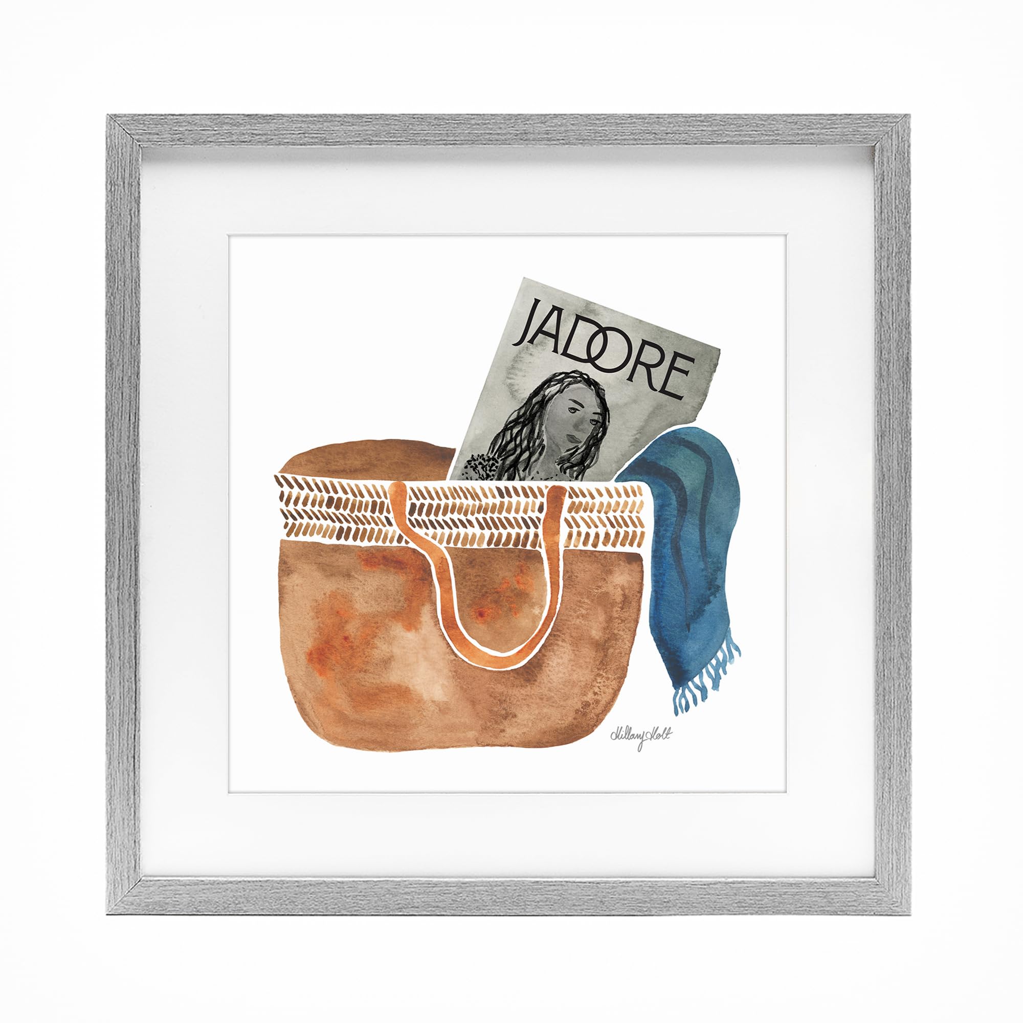 Stupell Industries Sailor Glam Tote 'Tote & Fashion Magazine'| Framed Print Under Glass