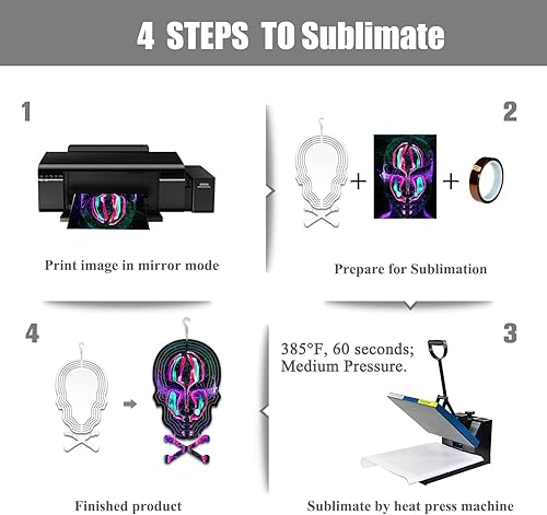 Vista 3 de Paquete de 4 hilanderos de viento de sublimación de 8 pulgadas, escultura de viento de metal de aluminio 3D, molinillos cinéticos para patio