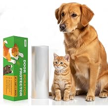 Door Protector from Dog Scratching, 8"X120", Transparent, Scratch Guard, No-Residue Adhesive