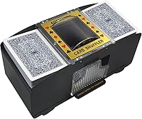 Vista 1 de Barajador Automático de Tarjetas, Máquina Barajadora de Póker Eléctrica Operada con Pilas para 1-2 Barajas, para Cartas de Juego/UNO