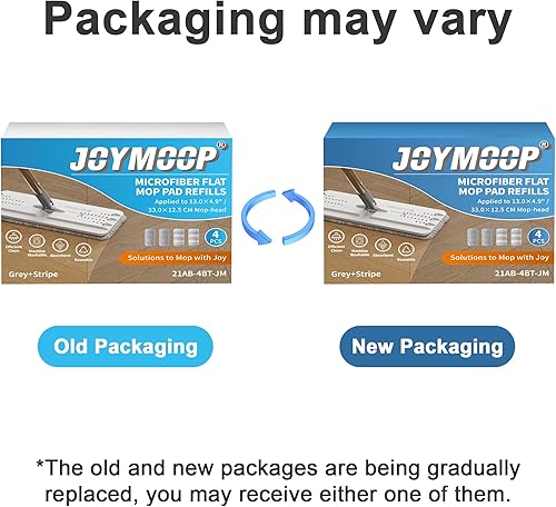 Miniatura 3 de JOYMOOP Almohadillas planas para trapeador, almohadillas de limpieza de microfibra para trapeador, almohadillas lavables, almohadillas de repuesto