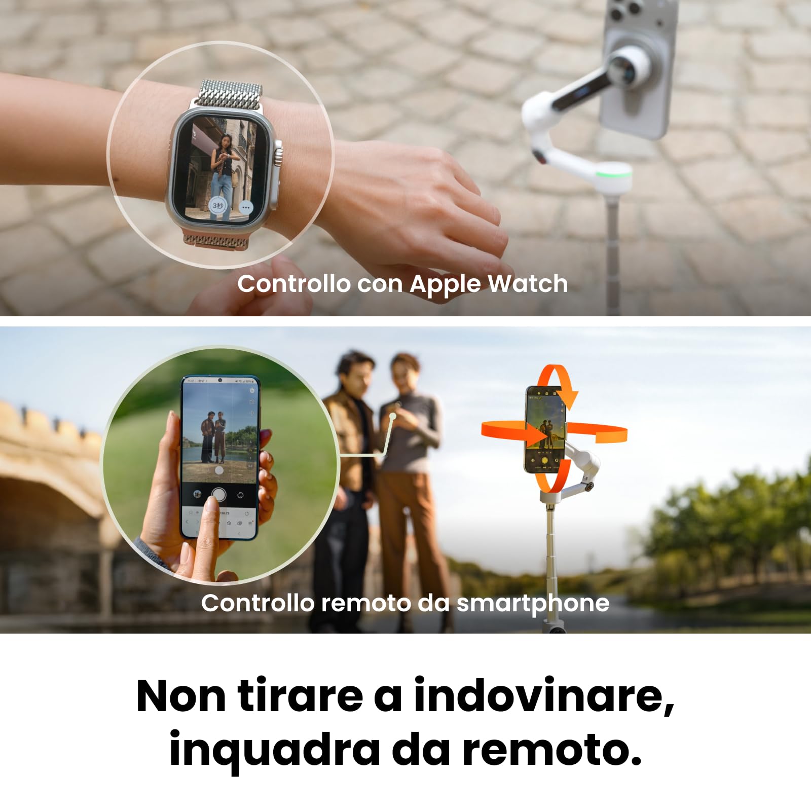 Insta360 Flow 2 Pro Tracker IA Pack Grigio - Gimbal IA iPhone/Android, Tracciamento +200 app con Apple DockKit, Tracker IA, Tracciamento di Gruppo, Tracciamento 360°, Treppiede/Selfie Stick integrato.