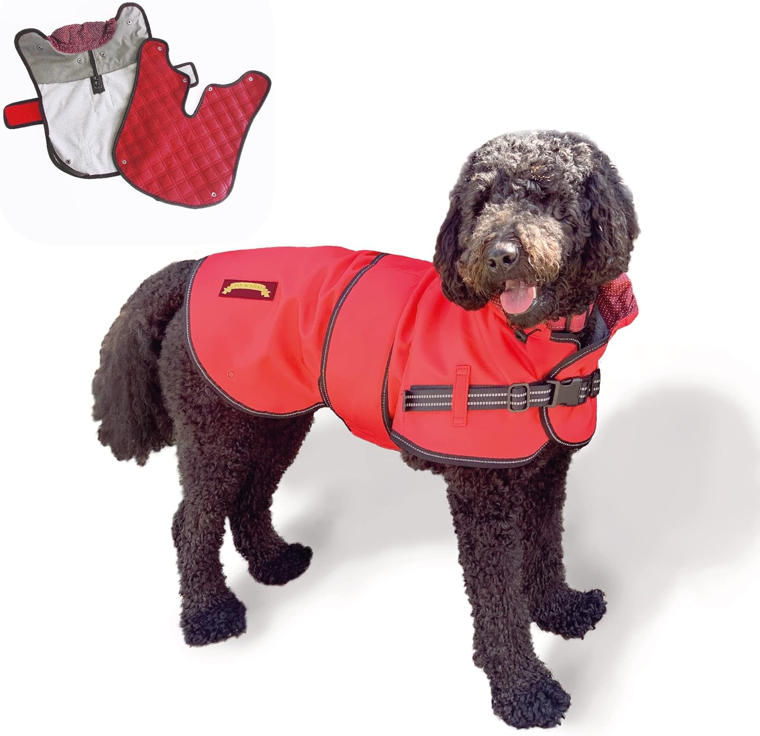 TAIL BLAZERS™ All Seasons Quality Waterproof Dog Coat with Harness hole