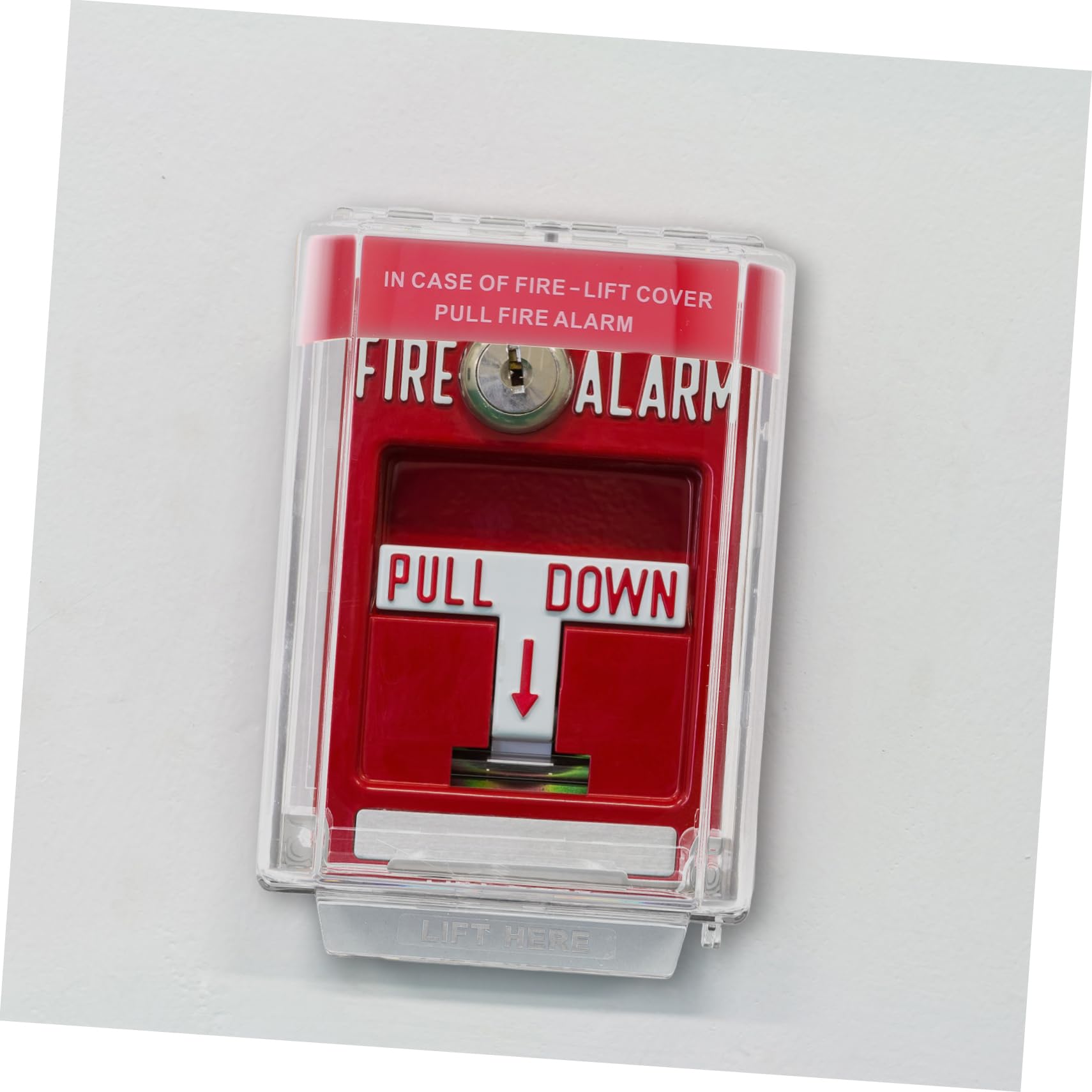 Hemobllo Interruptor Pulsador Cubierta de Botón de Parada de Emergencia para Punto de Llamada de Incendio Protector de Botón de Alarma Manual para Uso Interiores
