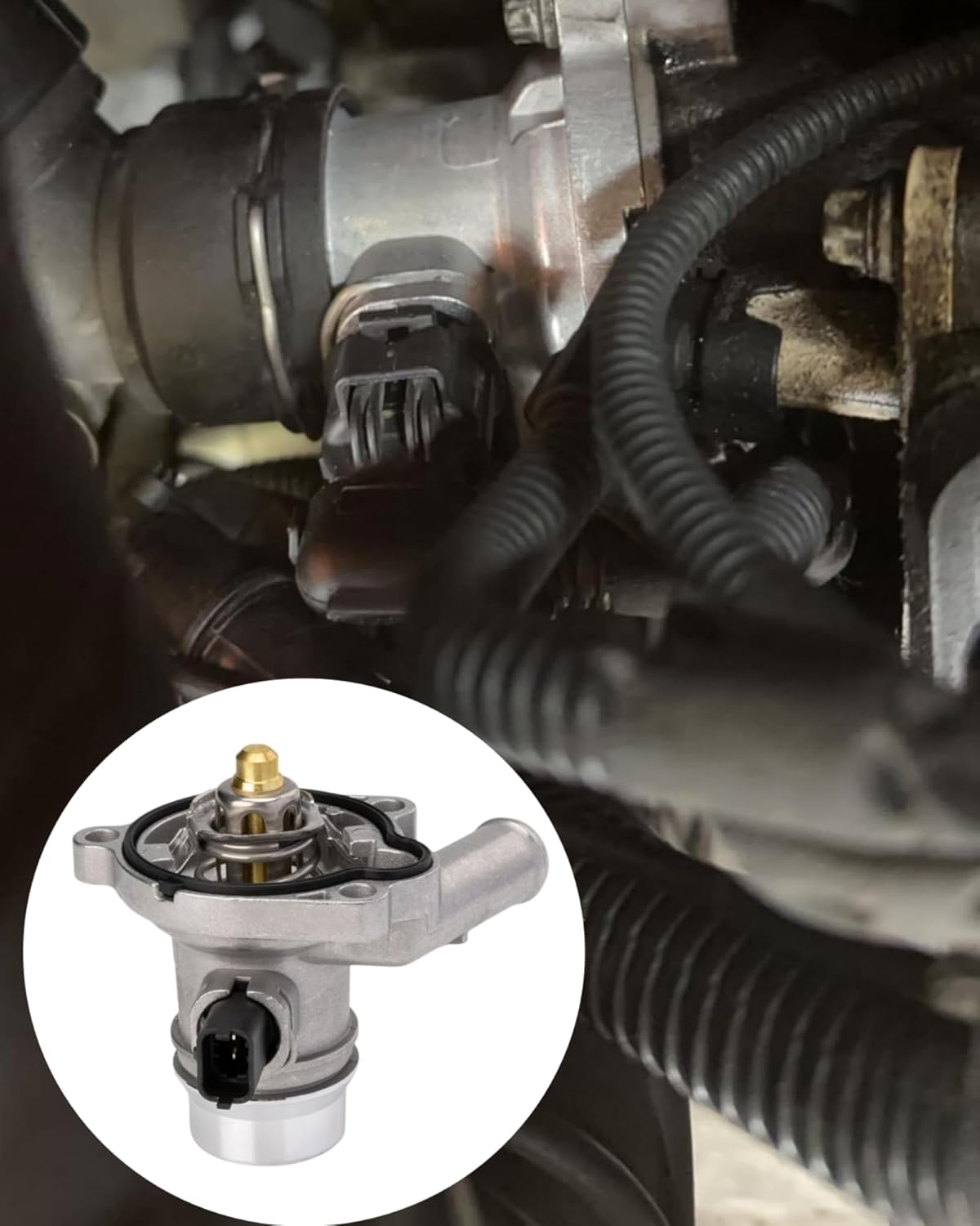 Thermostat Housing/Water Outlet Compatible with 2011-2020 Chevy Cruze Trax Sonic Buick Encore 1.4L 25200455 55565336 902-808