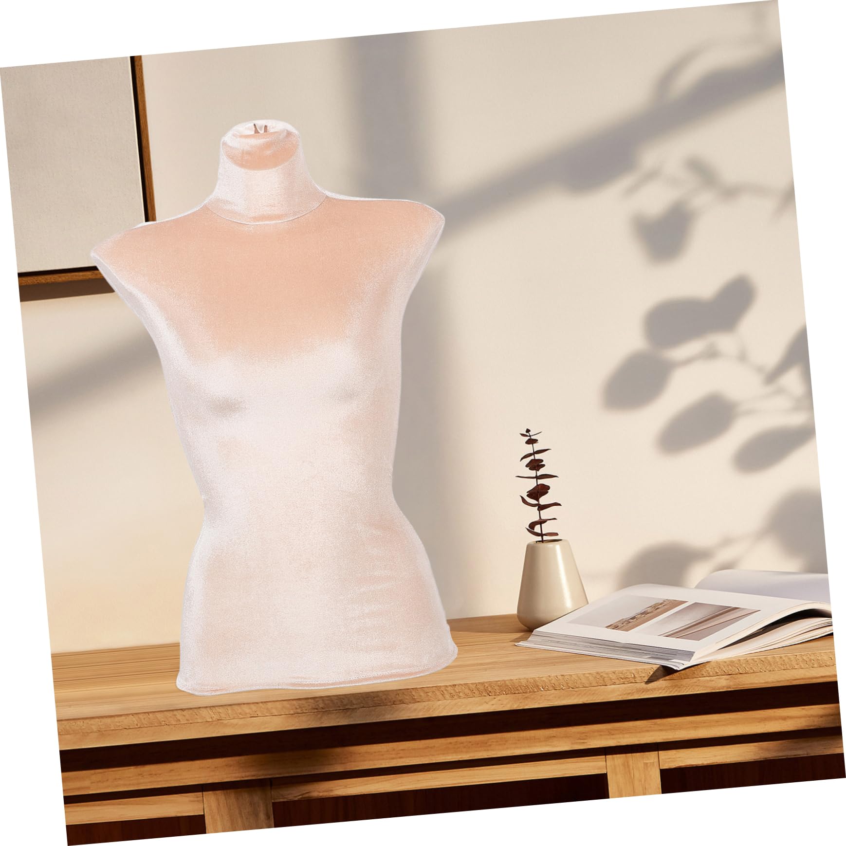 ROMISBABA Mannequins Dress Form Female Mannequin Velvet Cover Polyester Easy to Clean Elegant Display Model Props